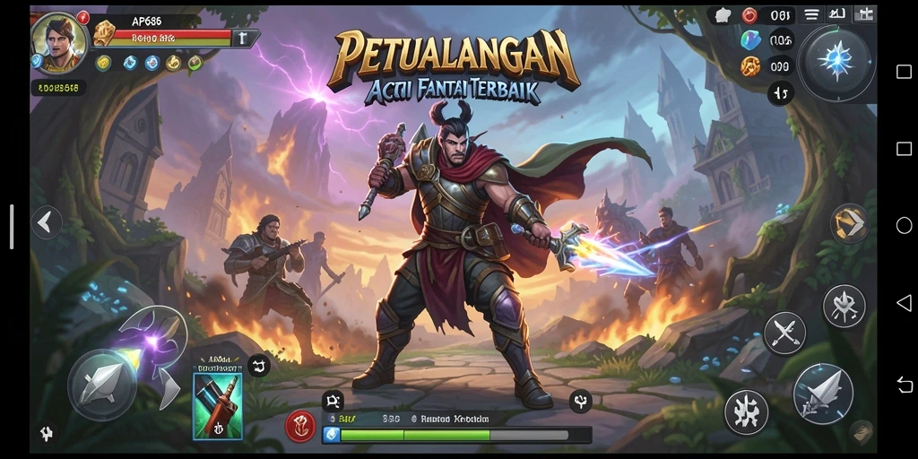 Tampilan mendebarkan dari pertarungan ARPG di AP686.