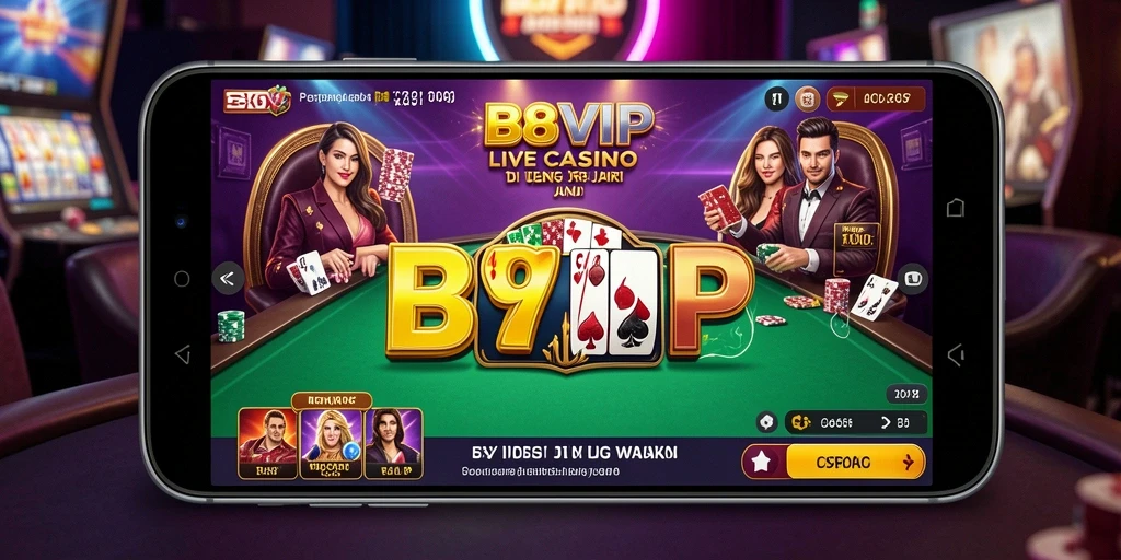 Gameplay B8VIP yang seru dengan dealer langsung profesional.