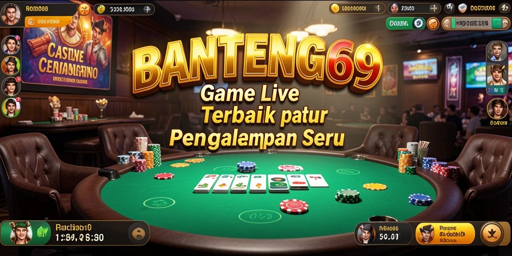 Tampilan gameplay seru di BANTENG69 dengan dealer langsung.