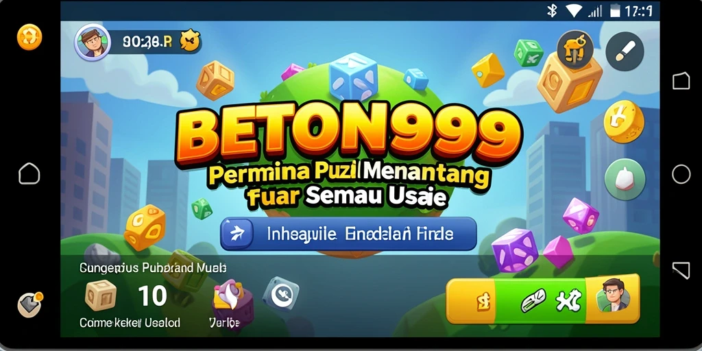 Tampilan gameplay BETON999 dengan tantangan puzzle yang menarik.