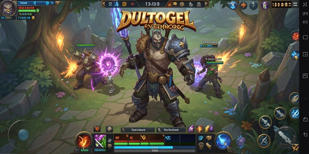 Tangkapan layar permainan DULTOGEL menampilkan aksi seru dalam dunia MMORPG.