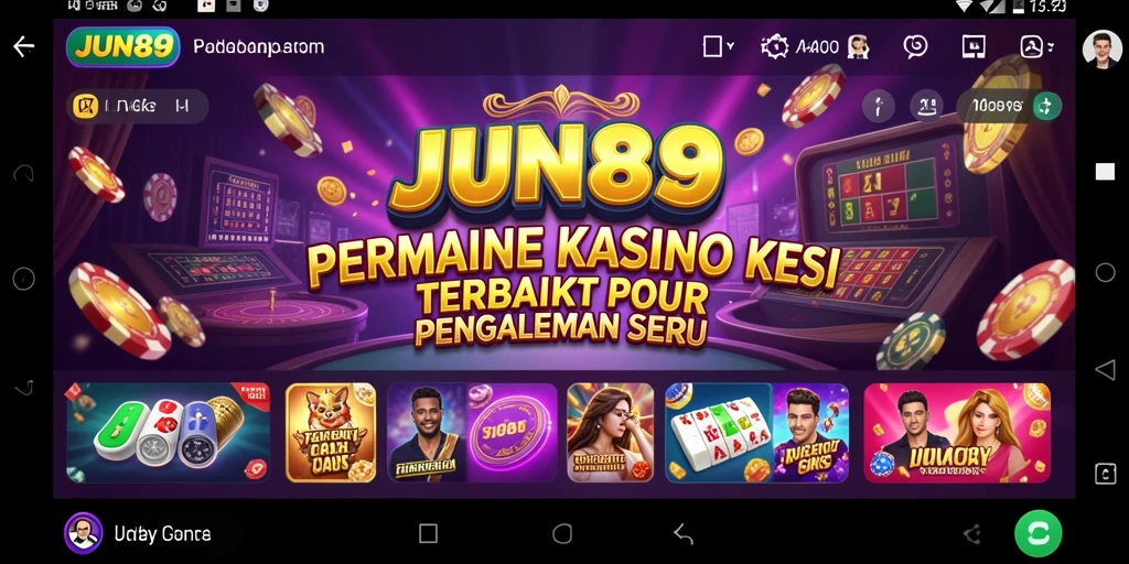Tampilan menarik dari gameplay Kasino di JUN88.