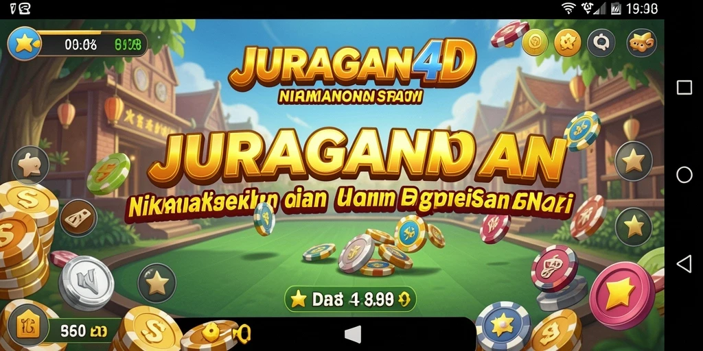 Tampilan gameplay JURAGAN4D yang menarik dan penuh warna.