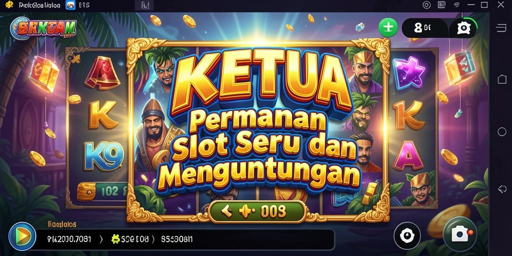 Tampilan gameplay Slot KETUA yang menarik dan penuh warna.