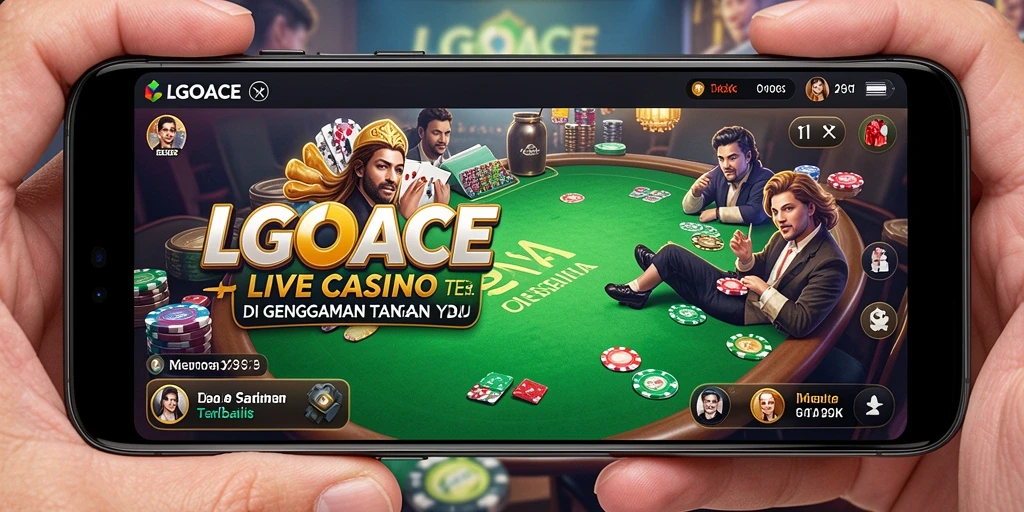 Tampilan gameplay LGOACE yang memukau dengan dealer langsung.