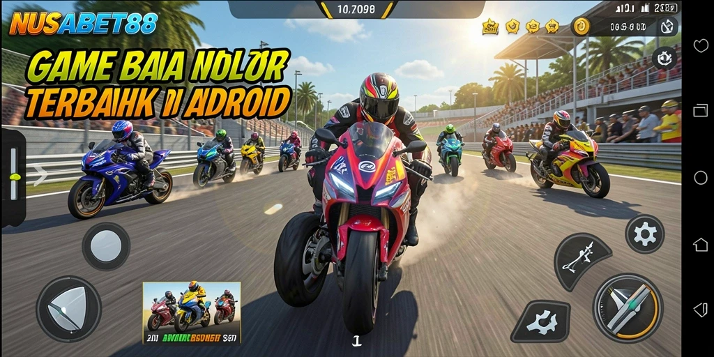 Gameplay seru NUSABET88 dengan grafis balap motor menakjubkan.