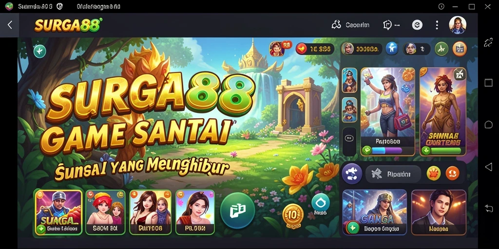 Tampilan screenshot SURGA88 dengan gameplay yang menarik dan mudah dimengerti.