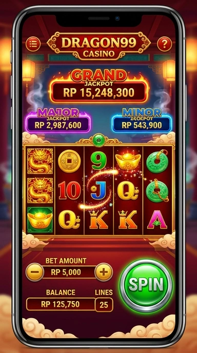 Proses pengunduhan aplikasi di dragon99 yang cepat dan mudah.